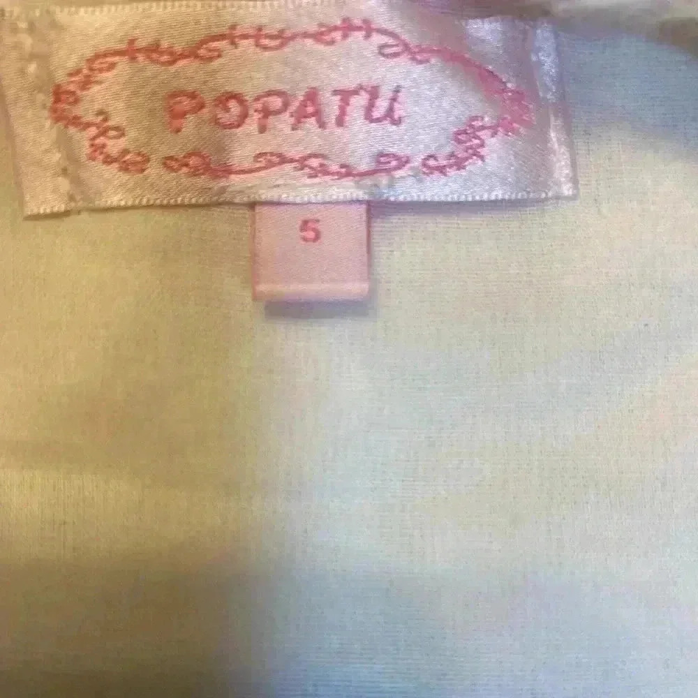 Popatu Girls white Faux Fur Bolero. Size 5 - Picture 5 of 5